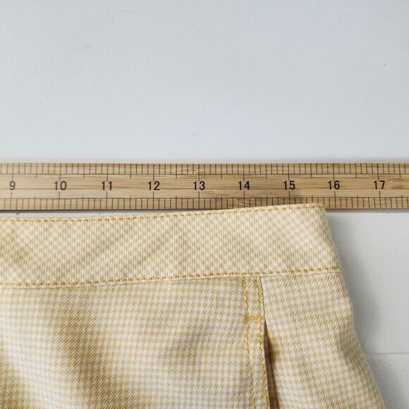 Cutter & Buck Yellow Gingham Stretch Golf Skort Size 8 Tennis Prep - Picture 4 of 8